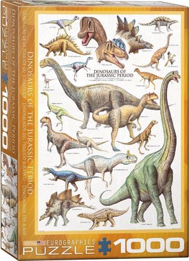 1000 stukjes - Dinosaurs of the Jurassic Period