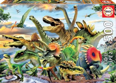 500 stukjes - Dinosaurussen (puzzel)