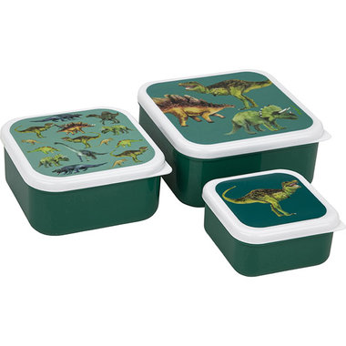 Dinosaurus lunchboxset (3x) - groen - Nature Planet