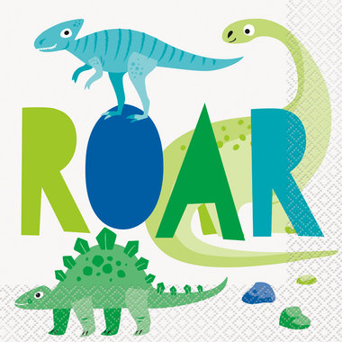 Servetten Dinosaurus (16x) (Dino Feest)