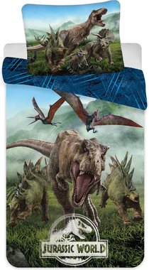 Jurassic World - Blauw - Dekbedovertrek (140x200cm)