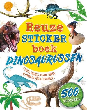 Het reuze stickerboek dino's met 500 stickers