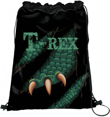 T-rex - Dino Eye - (groen) zwemtas/gymtas
