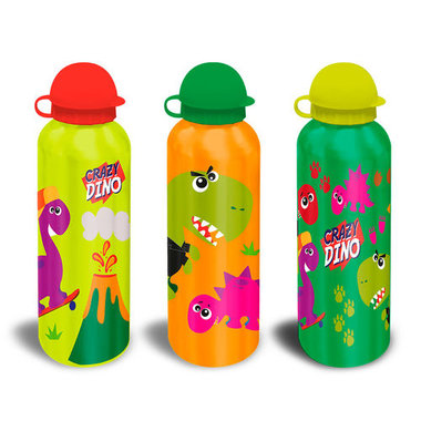 Drinkfles 0,5 L - Crazy Dino (set van 3 stuks)