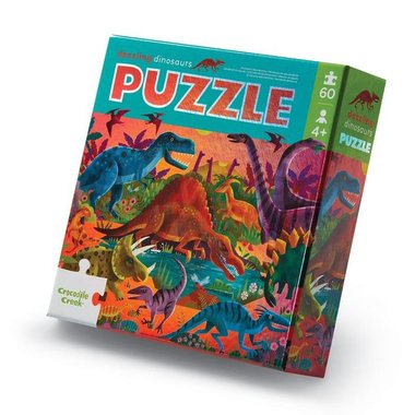 60 stukjes Dinosaurus puzzel - Crocodile Creek -