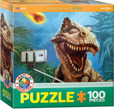 100 stukjes Dinosaurus Puzzel - Dino Selfie