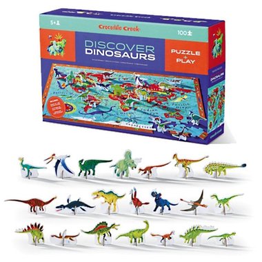 Dinosaurus puzzel & spelen - 100 stukjes - Crocodile Creek