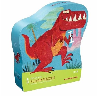 36 stukjes Vloerpuzzel T-rex - Crocodile Creek