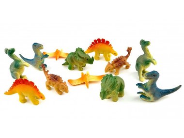 (36x) Dinosaurussen (klein) (taart/muffin decoratie)