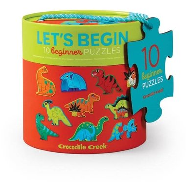 Dinosaurus Puzzel -Let's Begin - (2 x 10 st) - Crocodile Creek