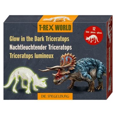 Dig it out:  Triceratops skelet (blok) - Glow in the dark