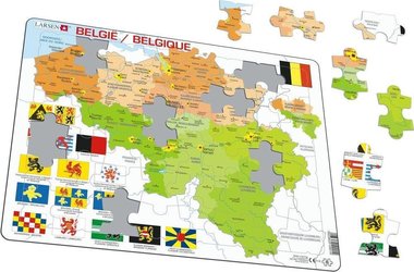 48 stukjes België puzzel (Larsen)