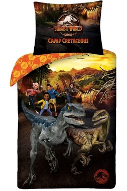 Jurassic World Dekbedovertrek - Velociraptors - Camp Cretaceous/Kamp Krijtastisch -  140 x 200 cm