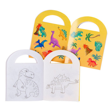 Klein kleurboekje - dinosaurus - traktatie idee