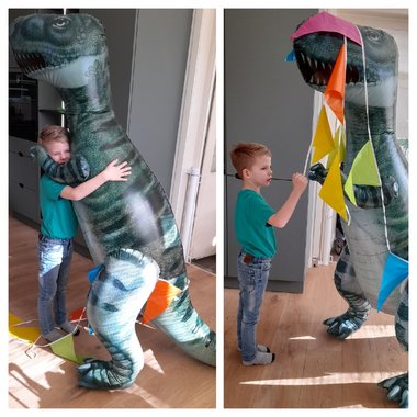 Opblaasbare Dinosaurus -Groot - T-rex (H 175 cm)