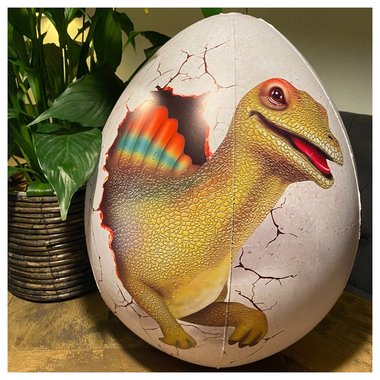 Opblaasbare Dinosaurus Ei - Spinosaurus - met licht (38 x 26 cm)