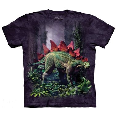 T-shirt Stegosaurus (paars)