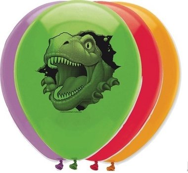 Ballonnen Dinosaurus (6x)