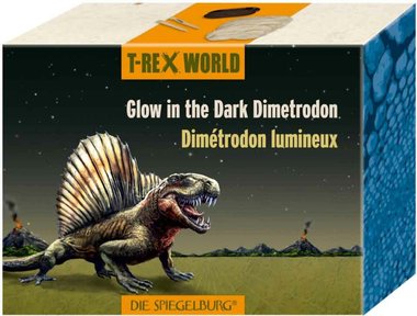 Dig it out:  Dimetrodon skelet (blok) - Glow in the dark