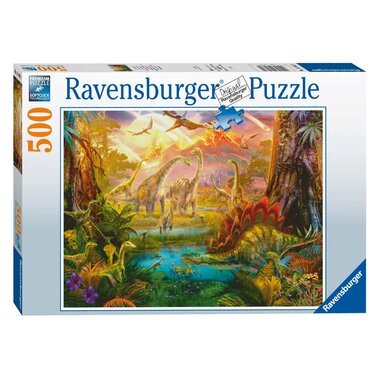 500 stukjes - Land van de Dino's - Ravensburger Puzzel