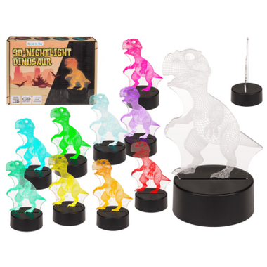 LED Nachtlamp 3D Dinosaurus -T-rex