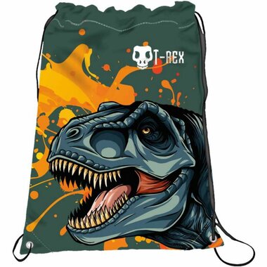 (Uitverkocht)  Zwemtas/gymtas T-rex Dino Strap - (groen)