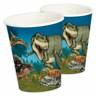 Bekers (8x)   (Dinoworld Feest)