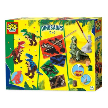 SES Dinosaurus knutseldoos - 3in1