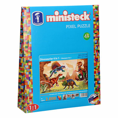 Dinosaurus Ministeck 4 in 1 -  (2000 stuks)