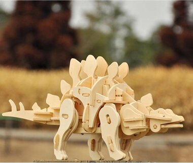 Modelbouw - Hout - Stegosaurus - Robotime