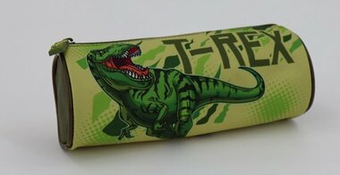 Etui Dinosaurus - T-rex - Dinosaur groen ( 22 x 8 cm)