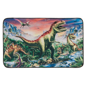 Dinosaurus vloerkleed/speelkleed rechthoek - T-rex (80 x 50cm)