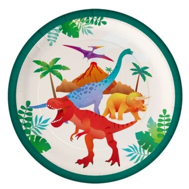 Bordjes Dinosaurus (8x) (Dinosaurus Feest)