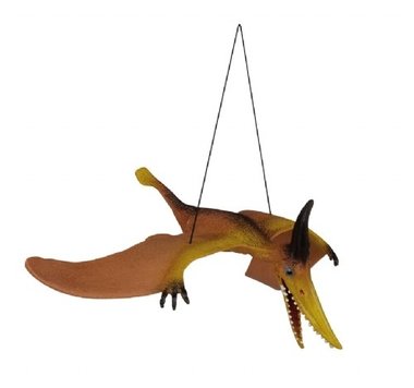 Vliegende pteranodon aan elastiek