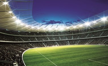 Voetbal Stadion XXL Posterbehang - VLIESBEHANG (254 x 368 cm) - verzending binnen 3-5 dagen