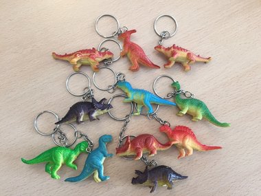 Sleutelhanger dinosaurus - (5 cm)