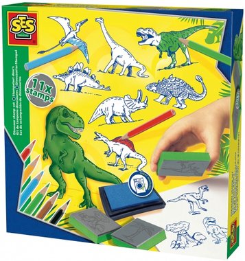 SES Dinosaurus stempelset  (11stempels)