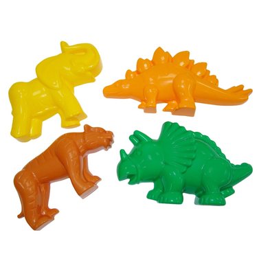 Zandvormen Dinosaurus (4x)