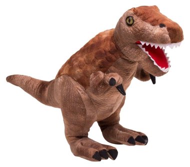 T-rex knuffel bruin (L48cm)