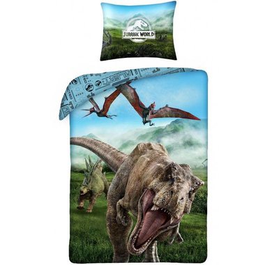 Jurassic World - T-rex Dekbedovertrek (140x200cm)