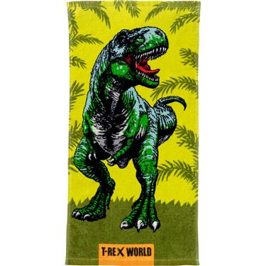 Magische T-rex World handdoek