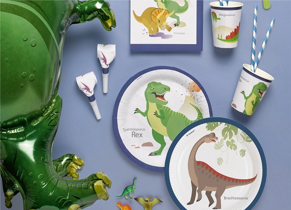  GROOT ASSORTIMENT DINOSAURUS FEESTARTIKELEN >>